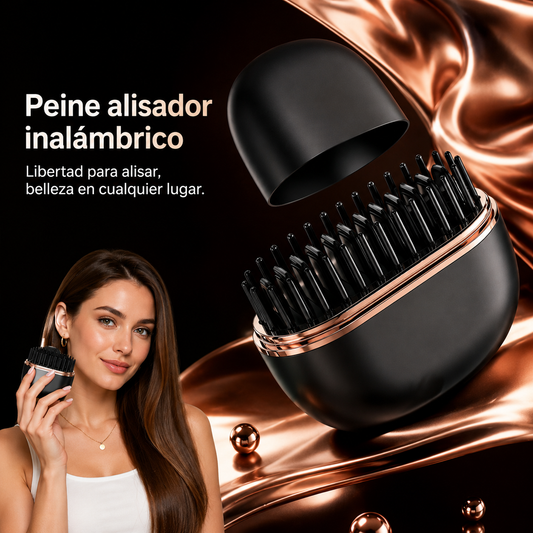 Peine Alisador Inalámbrico Anti frizz