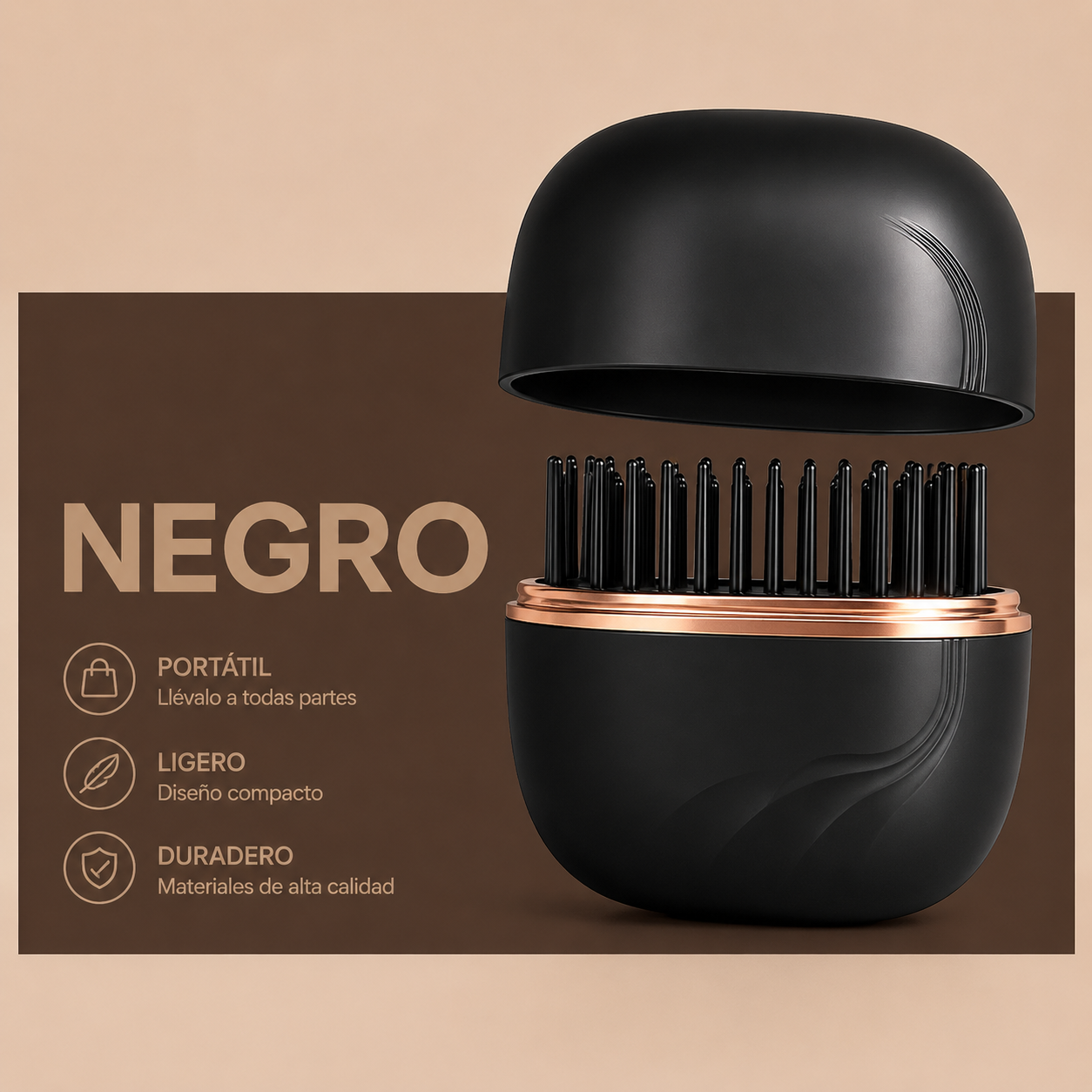Peine Alisador Inalámbrico Anti frizz